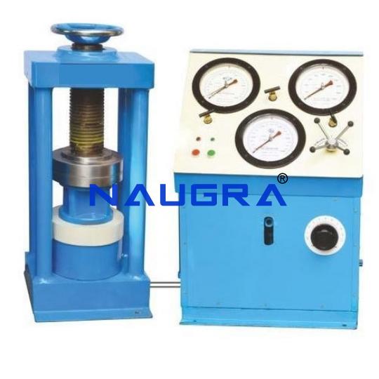 TVET Compression Testing Equipment Electrically Cum Manually (Hand) Operated - TVET Lab Equipment Manufacturer India