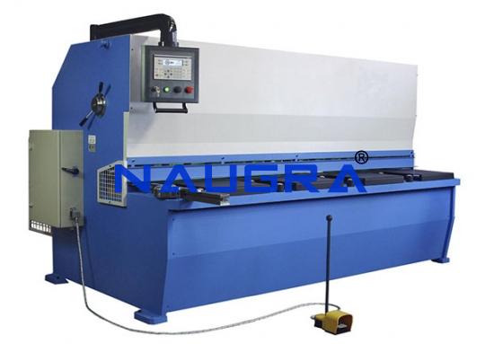 TVET Hydraulic Guillotine Shearing Machine - TVET Lab Equipment Manufacturer India
