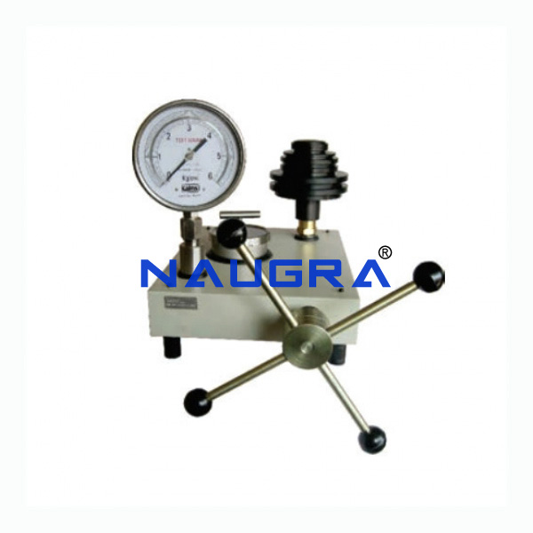 Dead Weight Pressure Gauge Calibrator - TVET Lab Equipment Manufacturer India