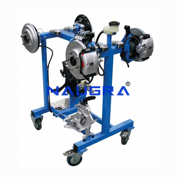 Disc and Drum Braking System Trainer - TVET Lab Equipment Manufacturer India