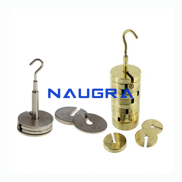 Brass and Nickel Plated Masses Set - TVET Lab Equipment Manufacturer India