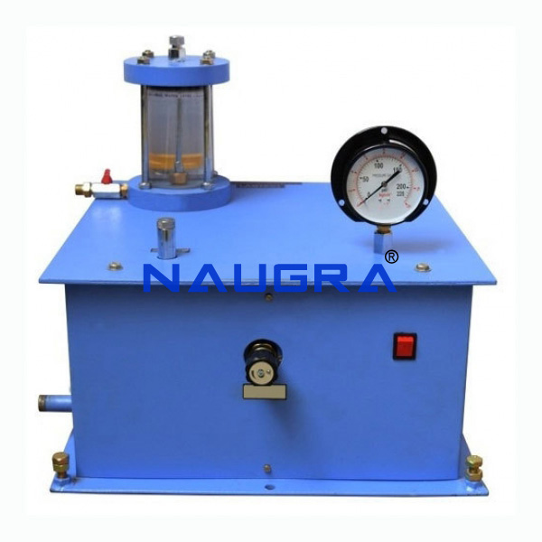 Constant Oil and Water Pressure Apparatus - TVET Lab Equipment Manufacturer India