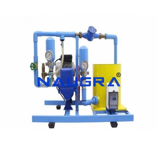 Computerized Reciprocating Pump Test Apparatus - TVET Lab Equipment Manufacturer India