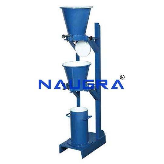 TVET Compaction Factor Test for Concrete Workability - TVET Lab Equipment Manufacturer India
