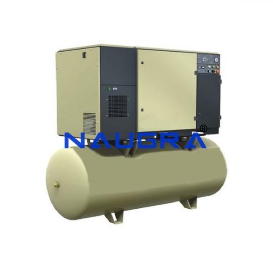 TVET Rotary Air Compressor Test Bench - TVET Lab Equipment Manufacturer India