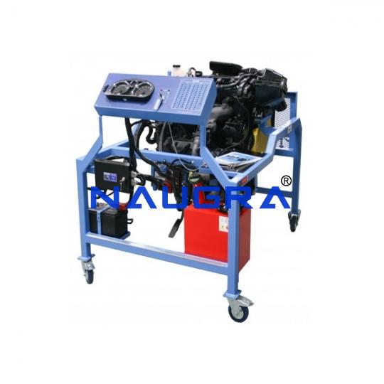 Four Stroke Four Cylinder Petrol Engine Test Bench - TVET Lab Equipment Manufacturer India